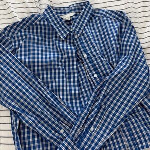 Blue Plaid Shirt